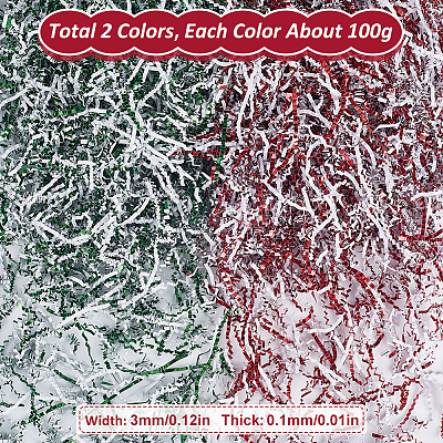 2 Sets 2 Colors Christmas Paper Shred Filler OCOR-SP0001-10-1