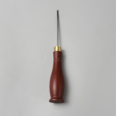 Wooden Awl Pricker Sewing Tool TOOL-WH0059-071A-1