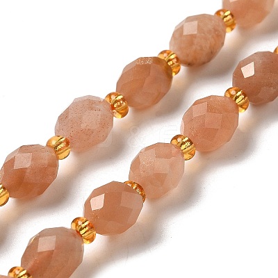 Natural Sunstone Beads Strands G-H297-C14-01-1