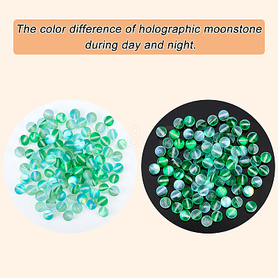 Synthetic Moonstone Beads Strands G-AR0002-40D-1