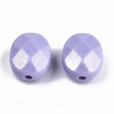 Spray Painted Acrylic Beads MACR-T037-08-1