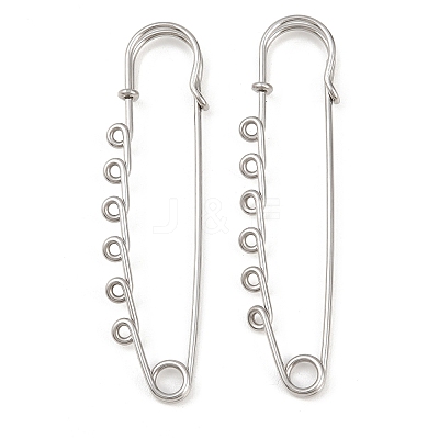 304 Stainless Steel Safety Pins Brooch Findings STAS-K252-05D-P-1