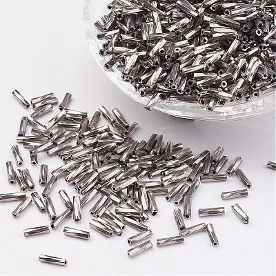 Glass Twisted Bugle Beads SEED-E002-6mm-TH-1
