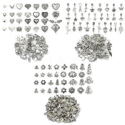 Tibetan Style Alloy Bead Caps TIBE-YW0001-71-1