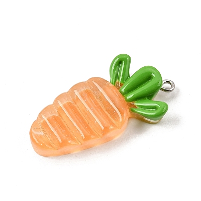 Transparent Resin Imitation Fruit & Vegetable Pendants RE-CBAB567-01-1