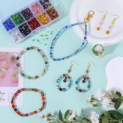 2 Bags Imitation Artificial Crystal Glass Beads GLAA-SZ0001-95A-04-1