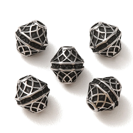 304 Stainless Steel Beads SA-CBA9DCB-10AS-1