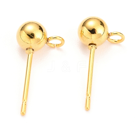 304 Stainless Steel Ball Post Stud Earring Findings LS-X-STAS-Z035-02G-E-1