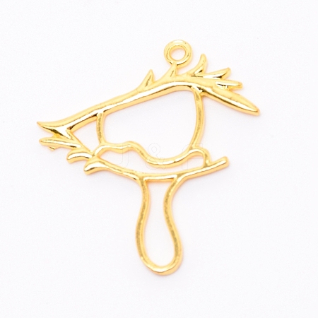 Zinc Alloy Open Back Bezel Pendants PALLOY-WH0070-86G-1