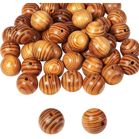 Round Wood Beads WOOD-PH0008-55A-1