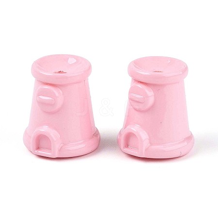 Spray Painting Opaque Acrylic Beads MACR-K357-10B-01-1