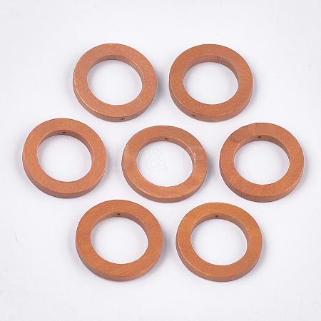 Painted Wood Pendants WOOD-T021-15I-1