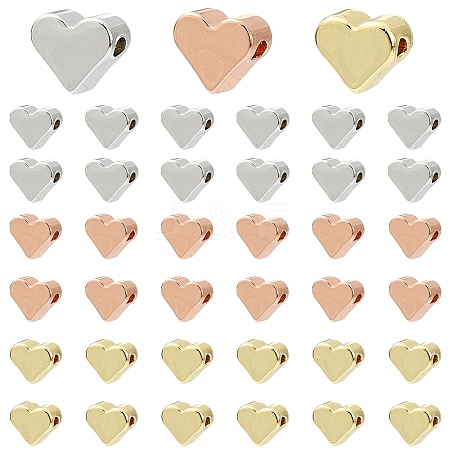 30Pcs 3 Colors Brass Beads KK-YW0004-41-1
