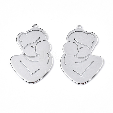 Non-Tarnish 201 Stainless Steel Pendants LS-STAS-N098-070P-1