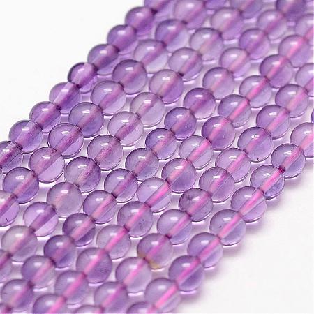 Natural Amethyst Beads Strands G-N0215-01-3mm-1