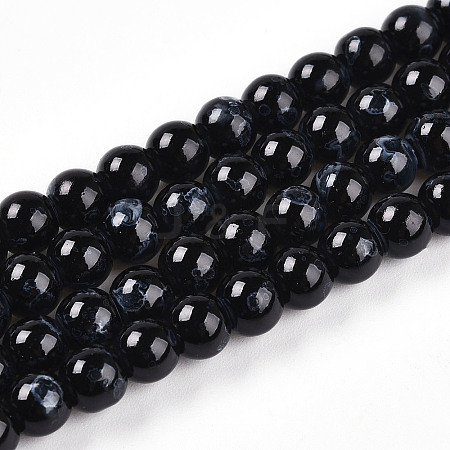 Baking Paint Glass Beads X1-DGLA-N003-6mm-A10-1