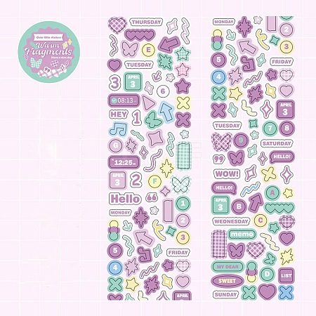 PET Plastic Stickers LS-DIY-H168-01D-1