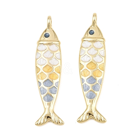 Brass Enamel Pendants KK-CBA3297-05C-G08-1