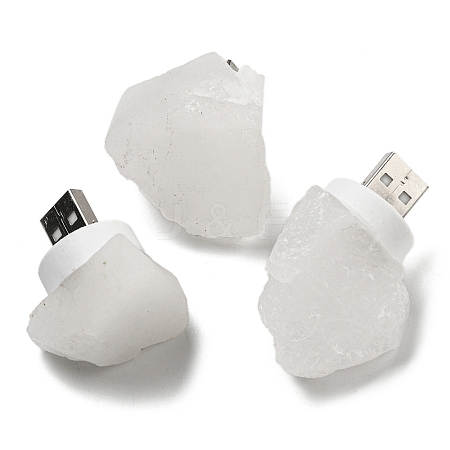 Nuggets Natural Quartz Crystal USB Night Light G-Q170-02I-1