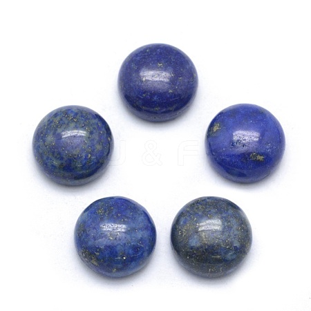 Natural Lapis Lazuli Cabochons G-P393-R11-10mm-1