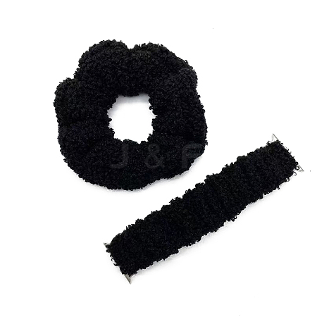Plush Hairband and Watch Band For iWatch Series 7 Winter limit Smart Watches Size 45mm/42mm/44mm COHT-PW0001-07B-03-1