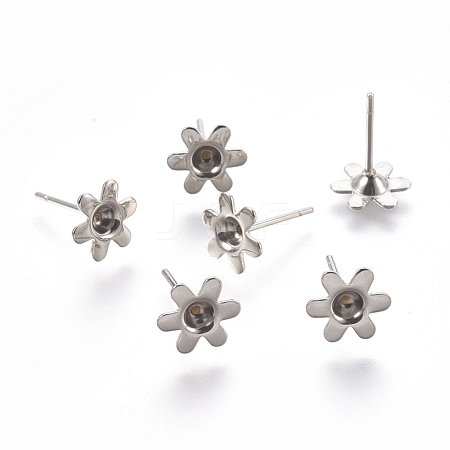 Tarnish Resistant 304 Stainless Steel Ear Stud Components STAS-G187-05P-1