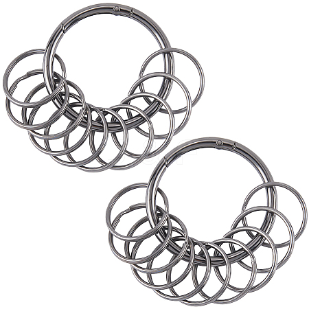 Iron Keychain Clasps FIND-SP0003-72B-1