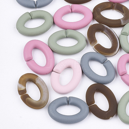 Rubberized Style Acrylic Linking Rings OACR-T011-130-1
