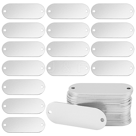 WADORN 30Pcs Aluminum Oval Connector Charm FIND-WR0011-39-1