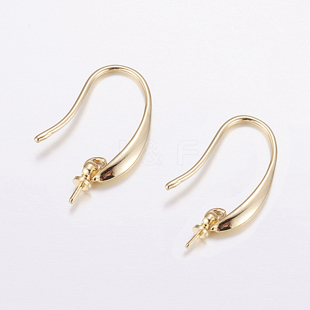 Brass Earring Hooks LS-KK-F714-03G-1