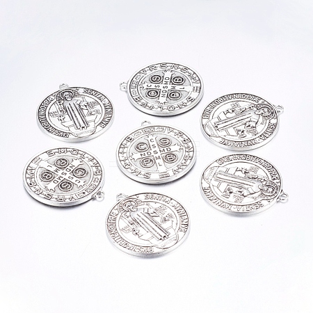 Tibetan Style Alloy Big Pendants X-TIBEP-A17171-AS-FF-1