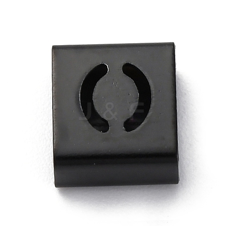 Ion Plating(IP) 304 Stainless Steel Square Slide Charms STAS-L132-26O-B-1