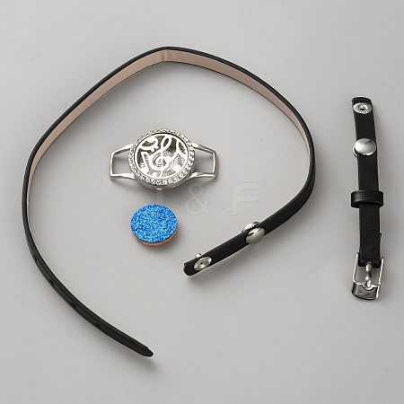 PU Leather Cord Bracelets BJEW-WH0023-35B-1