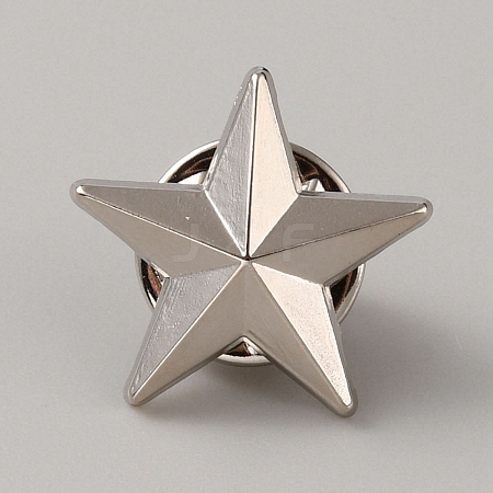 Alloy Star Brooch LS-AJEW-WH0515-08P-1