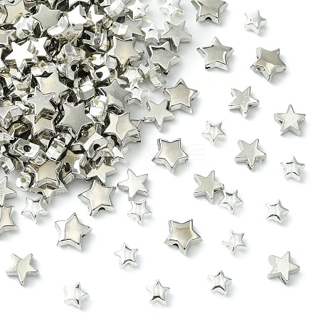 180Pcs 3 Styles CCB Plastic Beads CCB-YW0001-52B-1