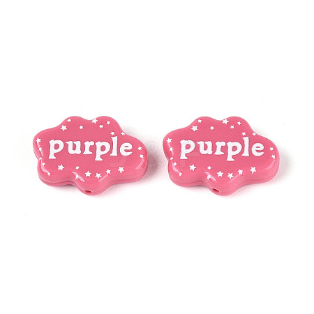 Printed Opaque Resin Beads RESI-N043-13-1