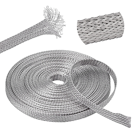 304 Stainless Steel Wire Braided Strap STAS-WH0044-114B-1