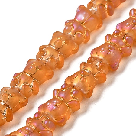Electroplate Glass Beads Strands EGLA-Q127-A02-01D-1