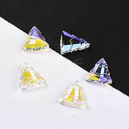 Glass Rhinestone Pendants RGLA-O002-A01-001SI-1