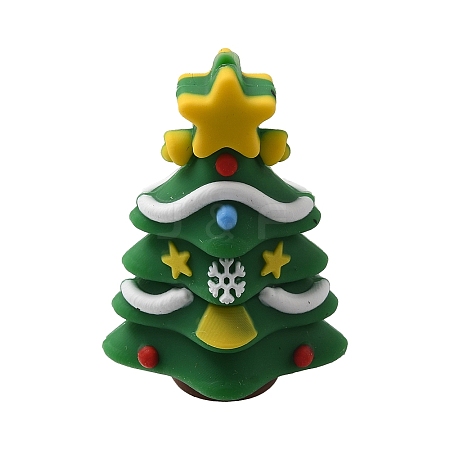 Christmas Theme Silicone Focal Beads SIL-L007-01D-1