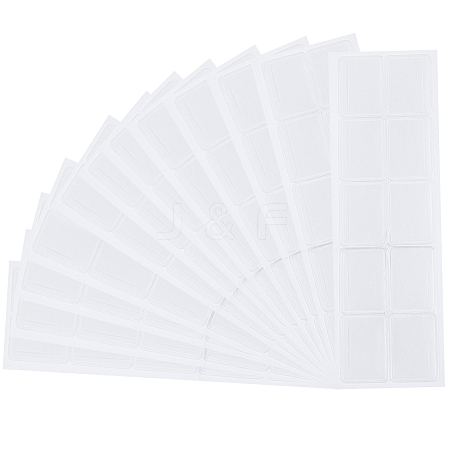 15Pcs Plastic Necklace Chain Adhesive Pouch for Necklace Display Cards AJEW-SC0003-43-1