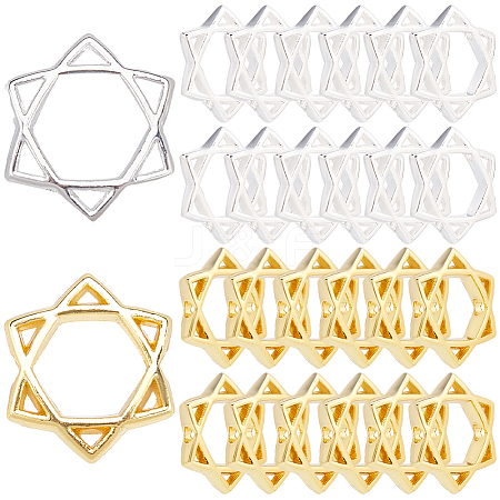 50Pcs Long-Lasting Plated Alloy Bead Frame FIND-SP0002-54-1