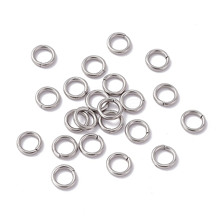 Non-Tarnish 304 Stainless Steel Open Jump Rings STAS-C040-01H-P-1