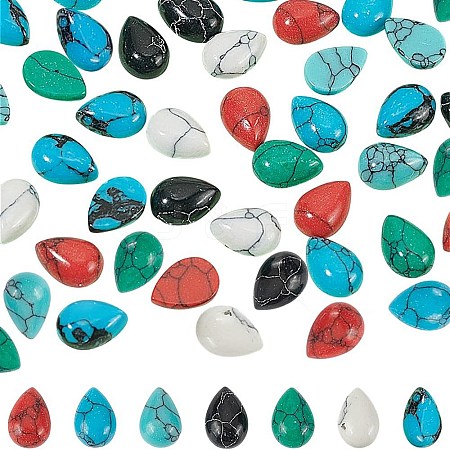 70Pcs 7 Styles Gemstone Cabochons G-AR0006-16A-1