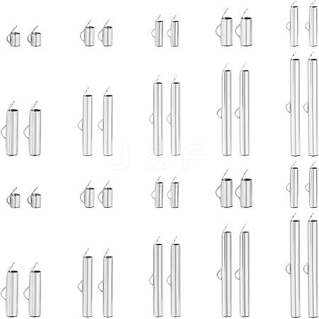 Unicraftale 304 Stainless Steel Slide On End Clasp Tubes STAS-UN0020-02P-1