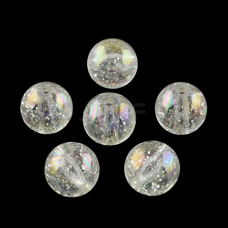 Round AB Color Transparent Acrylic Beads TACR-D005-14mm-01-1