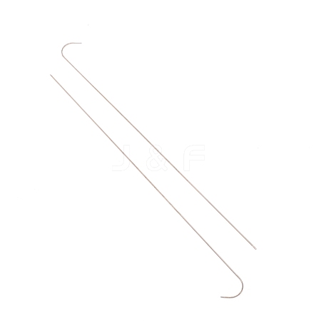 304 Stainless Steel Bented Beading Needles TOOL-WH0125-32B-1