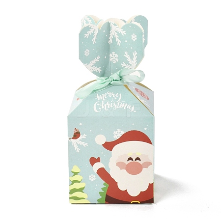 Christmas Theme Paper Fold Gift Boxes CON-G012-03D-1