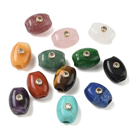 Natural & Synthetic Mixed Stone European Beads GG-CBA105B-02G-1