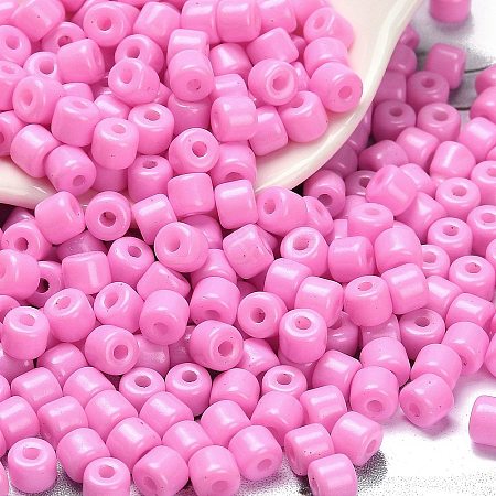 Baking Paint Pearlized Glass Seed Beads SEED-C001-04A-03-1